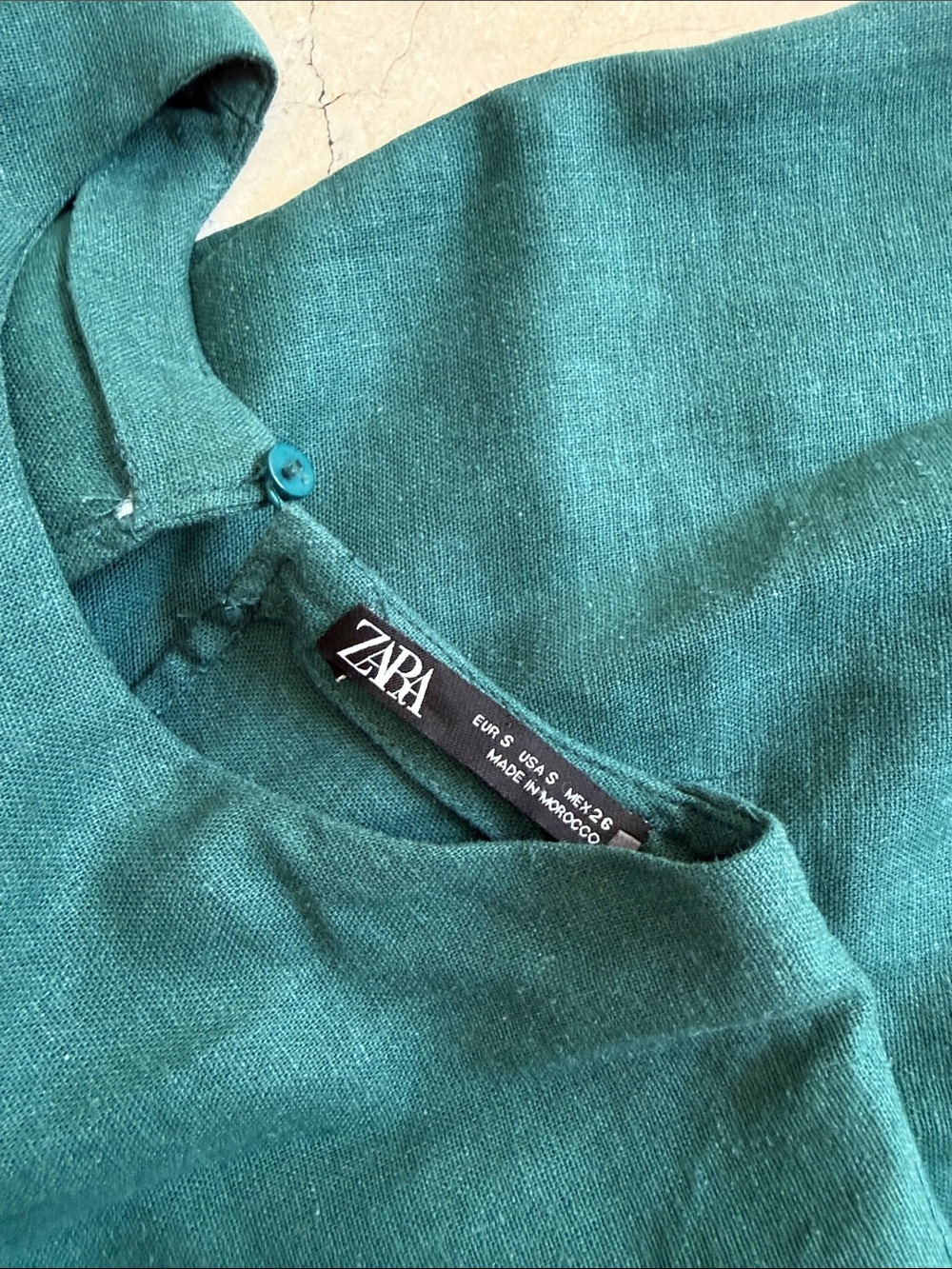 Zara Dark Teal Two-Piece Cut-Out Midi Dress - Picture 6 of 6